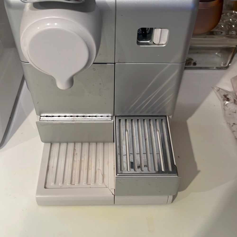 Sleek Silver Espresso Machine